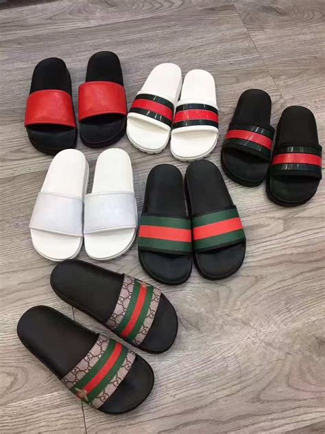 gucci slides men fake|how to authenticate gucci slides.